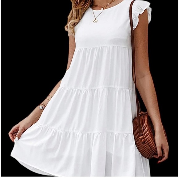 💥KIRUNDO Flutter Sleeve Round Neck Dress💥 - Picture 2 of 9